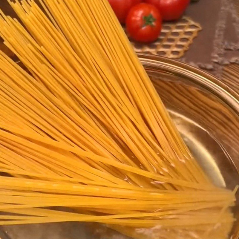 Step 1 Boil the pasta Baked Cheese Pasta (Recipe shared from TikTok Cooking with TasteVN)