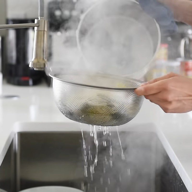 Step 2 Boil pasta and asparagus for Asparagus Pasta Salad