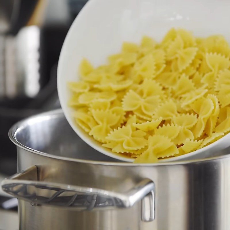 Step 2 Boil pasta and asparagus for Asparagus Pasta Salad