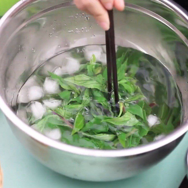 Step 4 Boil the bầu đất for the raw bầu đất salad