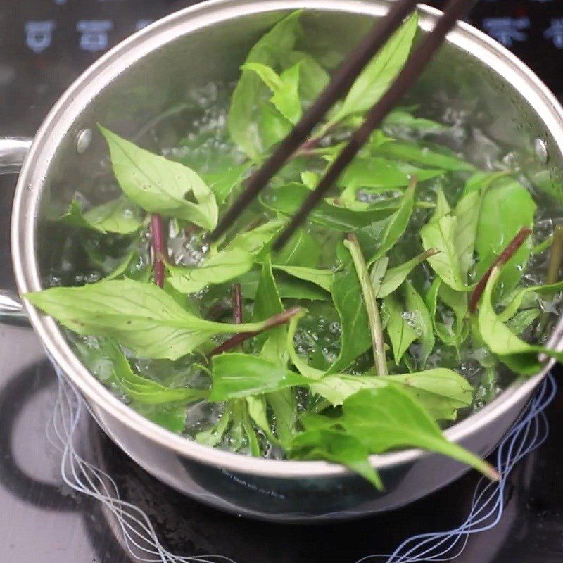 Step 4 Boil the bầu đất for the raw bầu đất salad