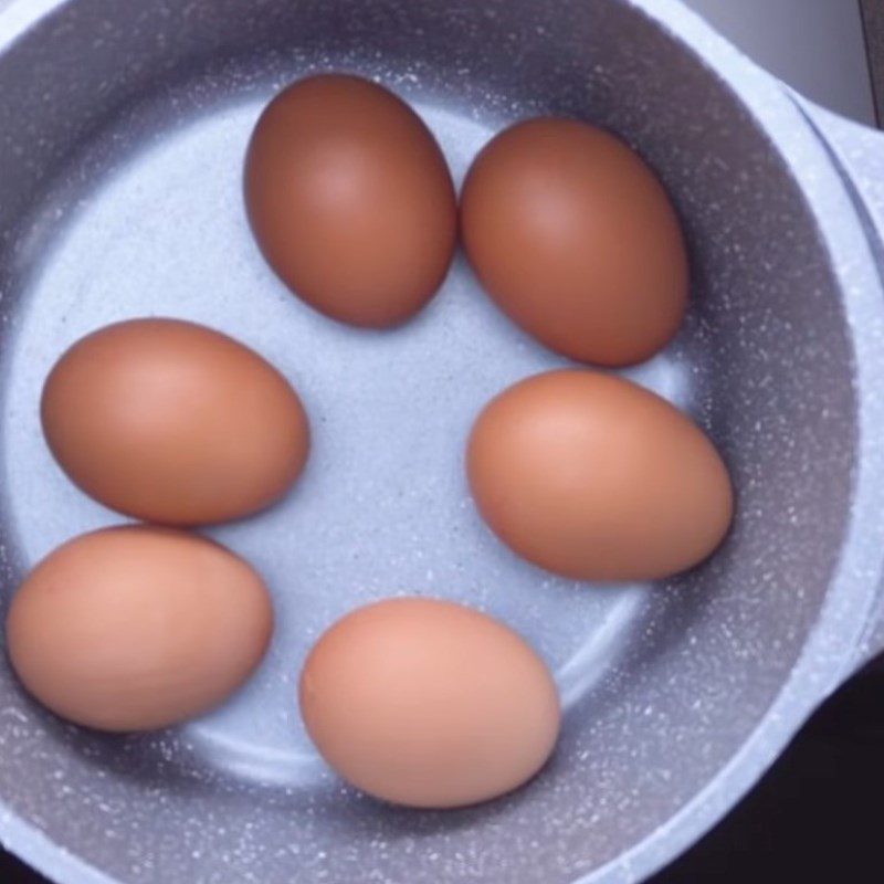 Step 2 Boil eggs Boil eggs for 6 minutes