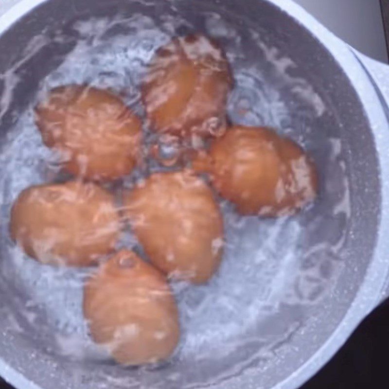 Step 2 Boil eggs Boil eggs for 6 minutes