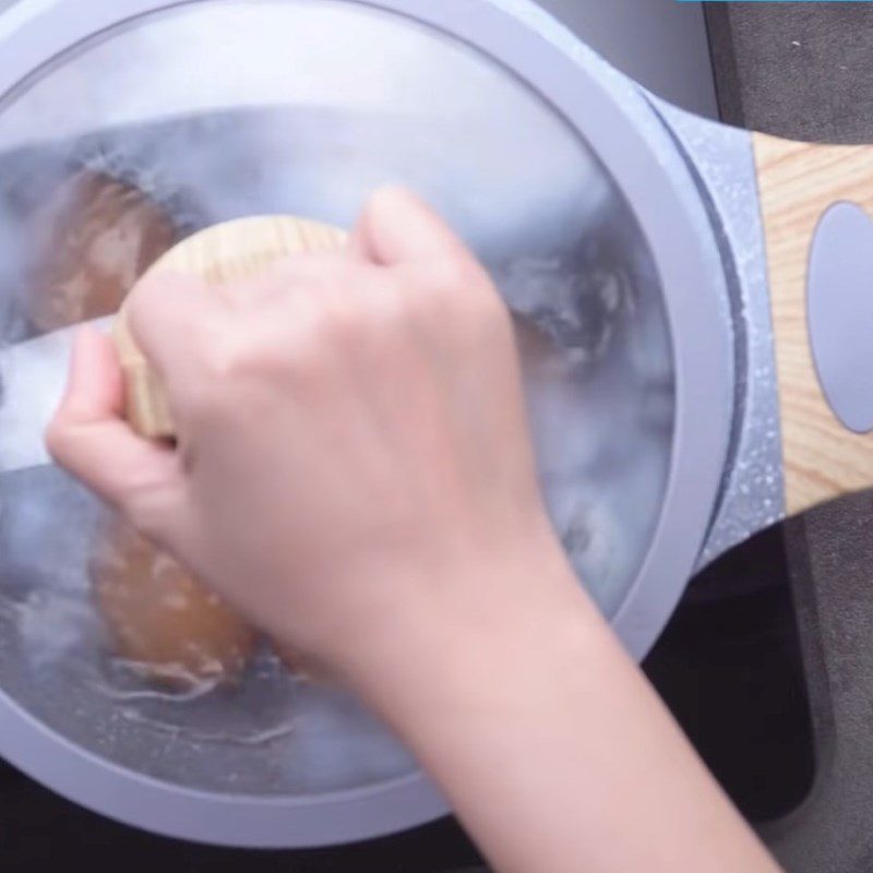 Step 2 Boil eggs Boil eggs in really hot water and then turn off the heat