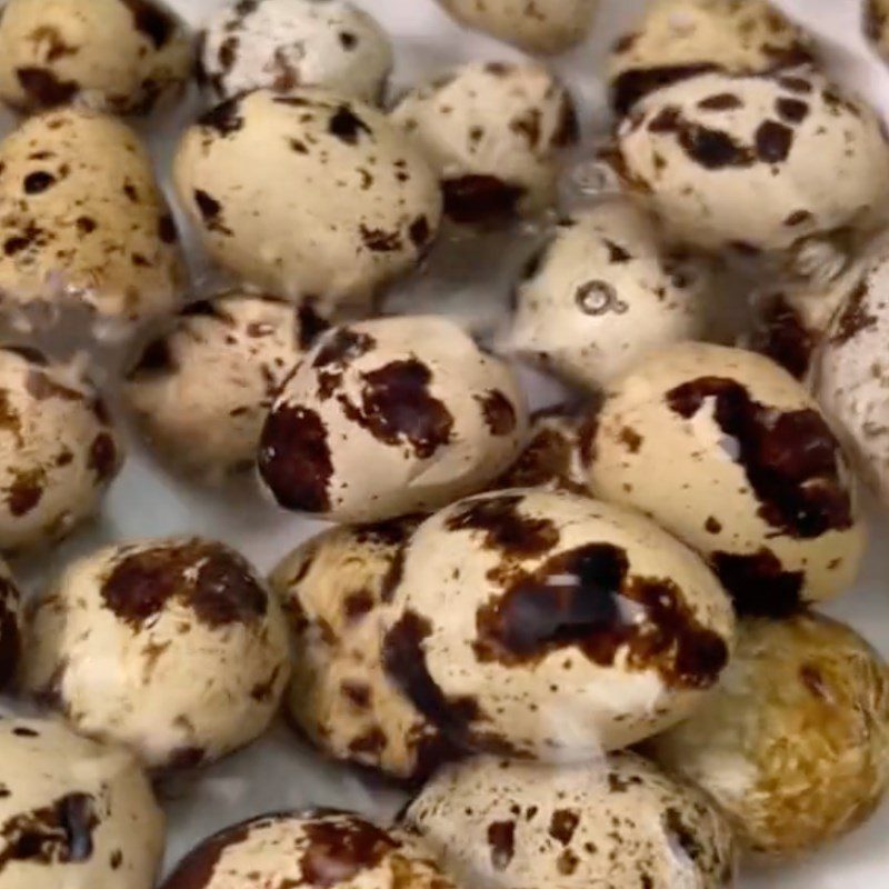 Step 1 Boil quail eggs Cheese Quail Eggs (Recipe from the TikTok channel Vào bếp Cùng TasteVN)