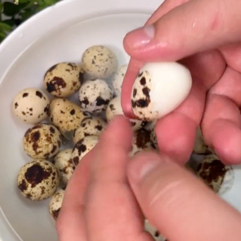 Step 1 Boil quail eggs Cheese Quail Eggs (Recipe from the TikTok channel Vào bếp Cùng TasteVN)