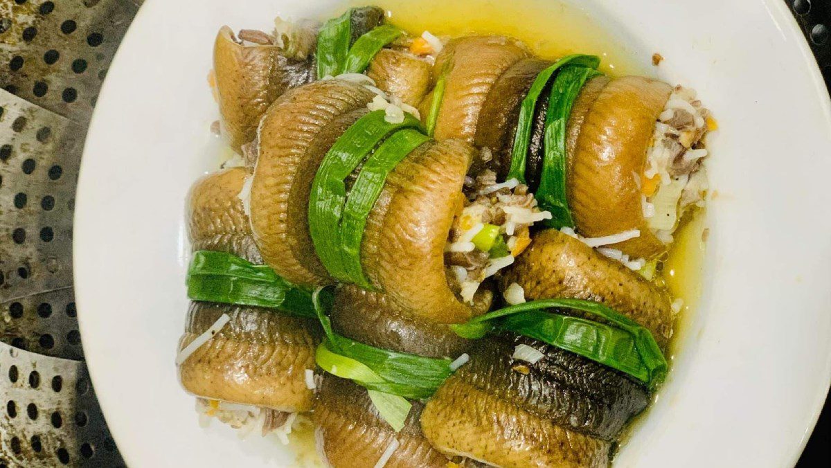 Steamed eel with meat rolls (recipe shared by a user)