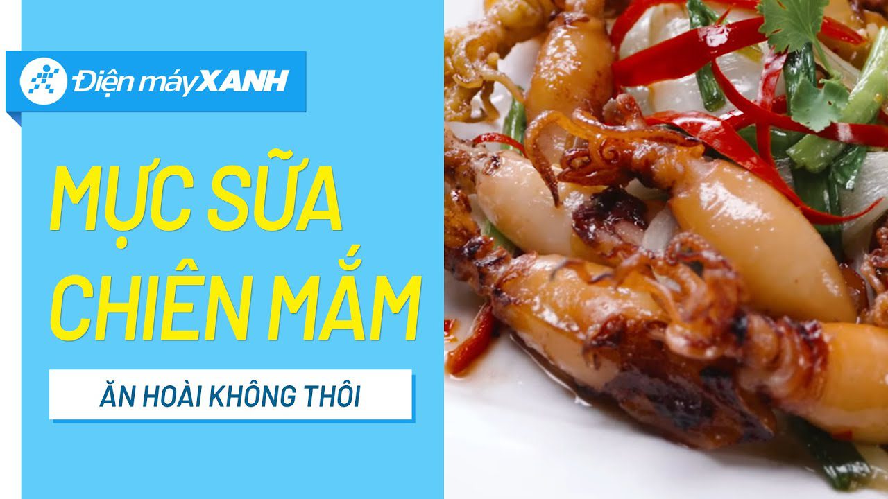 Fried milkfish - squid with fish sauce