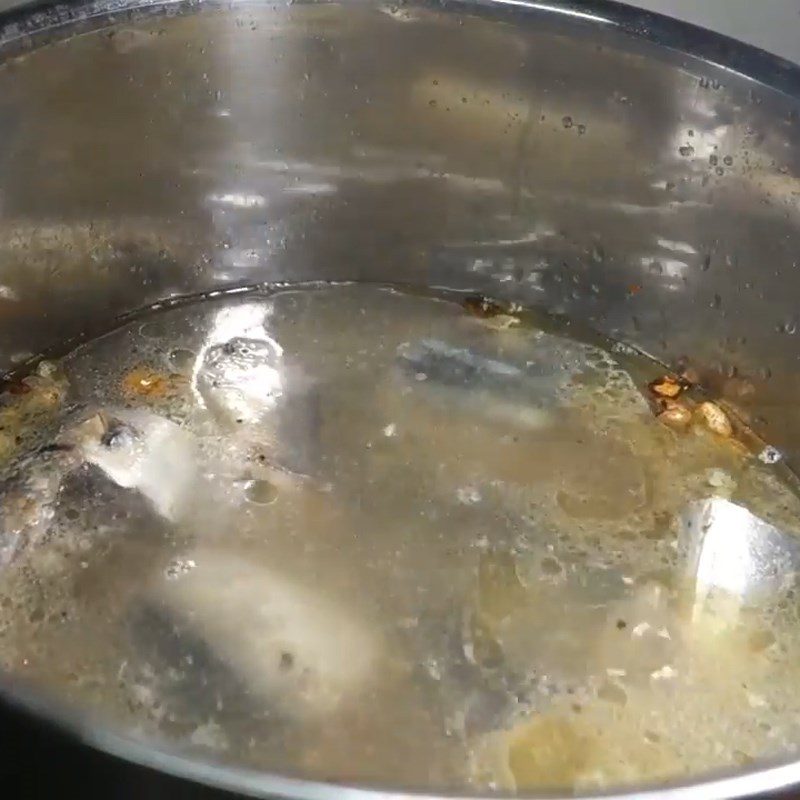 Step 4 Cook the noodle soup Mackerel noodle soup