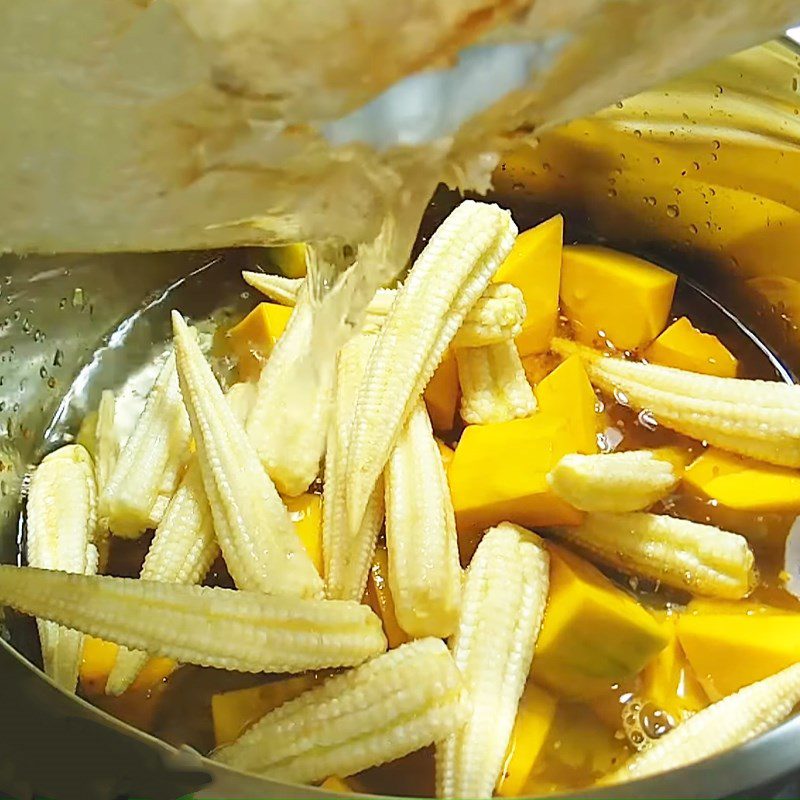 Step 4 Cook curry Vegetarian pumpkin curry