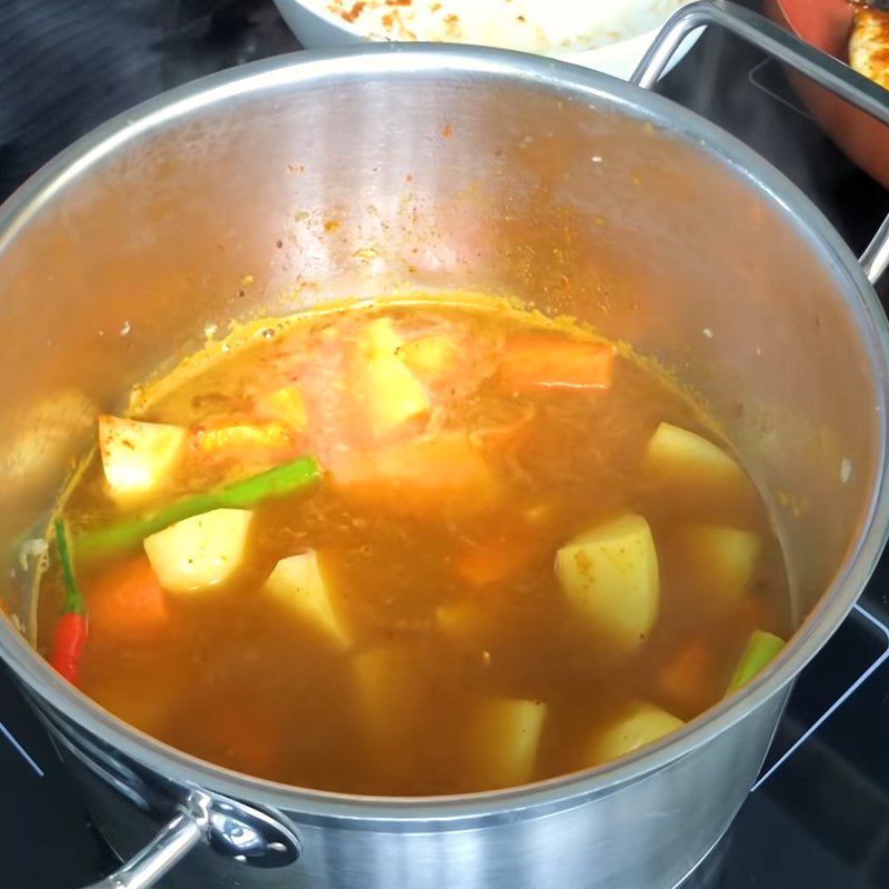 Step 7 Cooking Curry Mackerel Curry