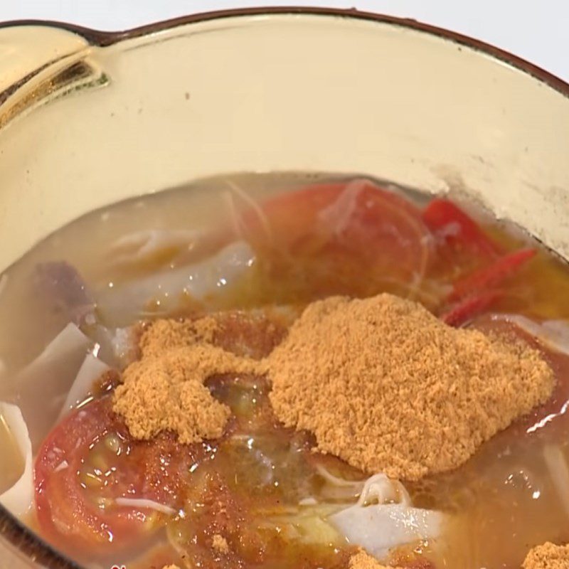 Step 4 Cook the soup Spicy Beef Tendon Soup