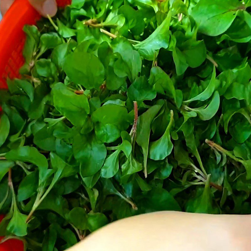 Step 2 Wash vegetables Watercress soup with minced meat