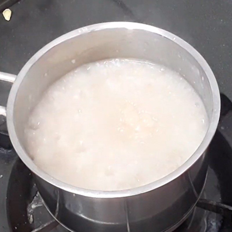 Step 2 Cook porridge Beef porridge with amaranth
