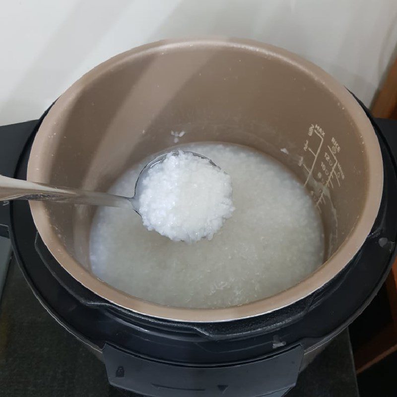 Step 2 Cook the porridge Taro porridge