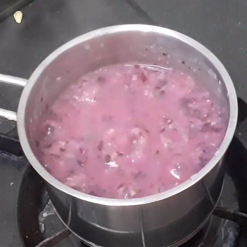 Step 2 Cook porridge Beef porridge with amaranth