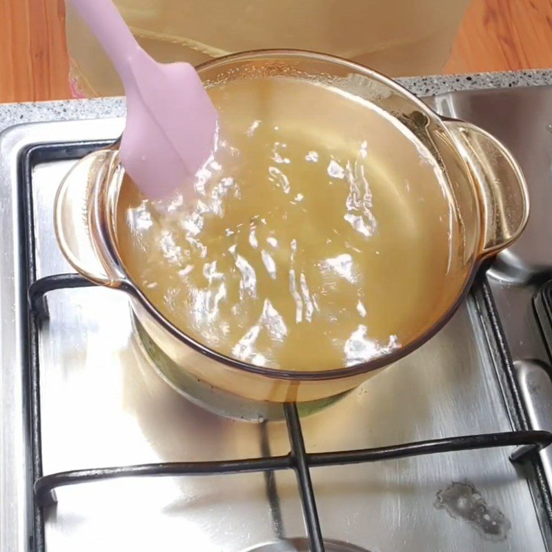 Step 4 Cook porridge Abalone carrot porridge for baby