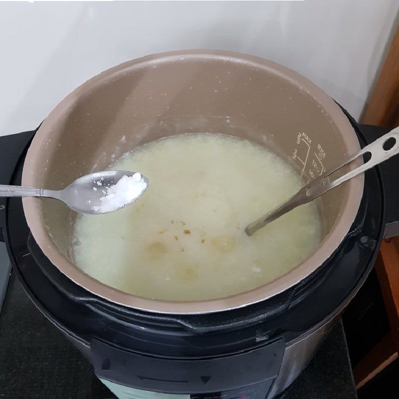 Step 2 Cook the porridge Taro porridge