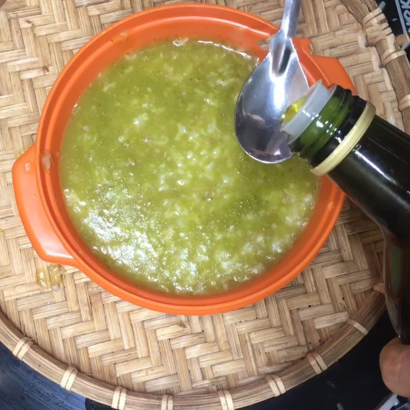 Step 3 Cook porridge Beef porridge with water spinach and carrot