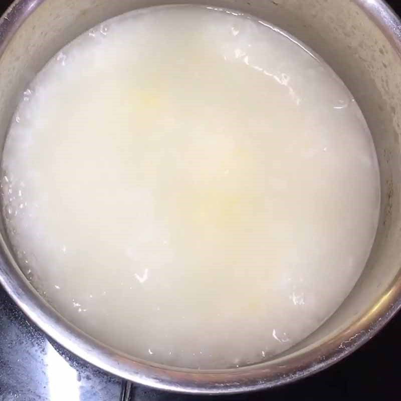 Step 4 Cook the porridge with beef and pumpkin Beef and pumpkin porridge
