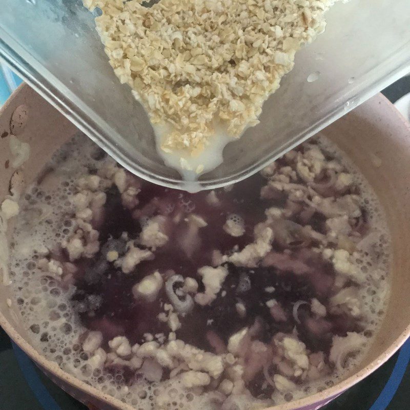 Step 2 Cook sweet potato oatmeal porridge Sweet potato oatmeal porridge