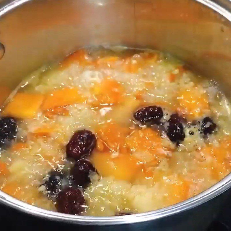 Step 4 Cooking the dessert Papaya dessert
