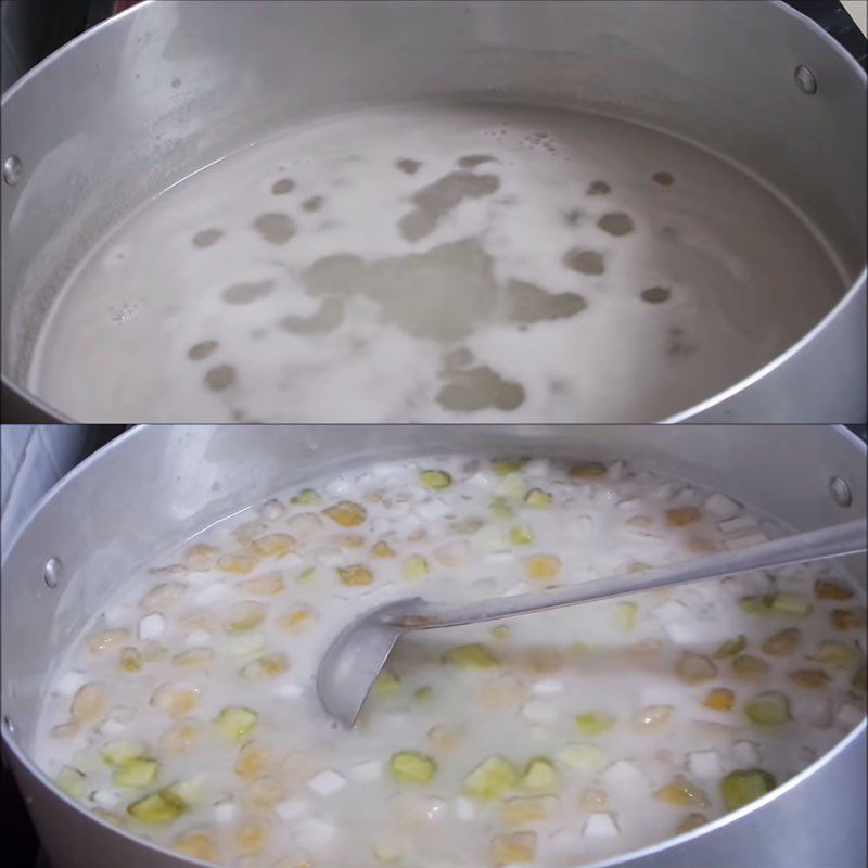 Step 5 Cook the dessert for taro and pumpkin