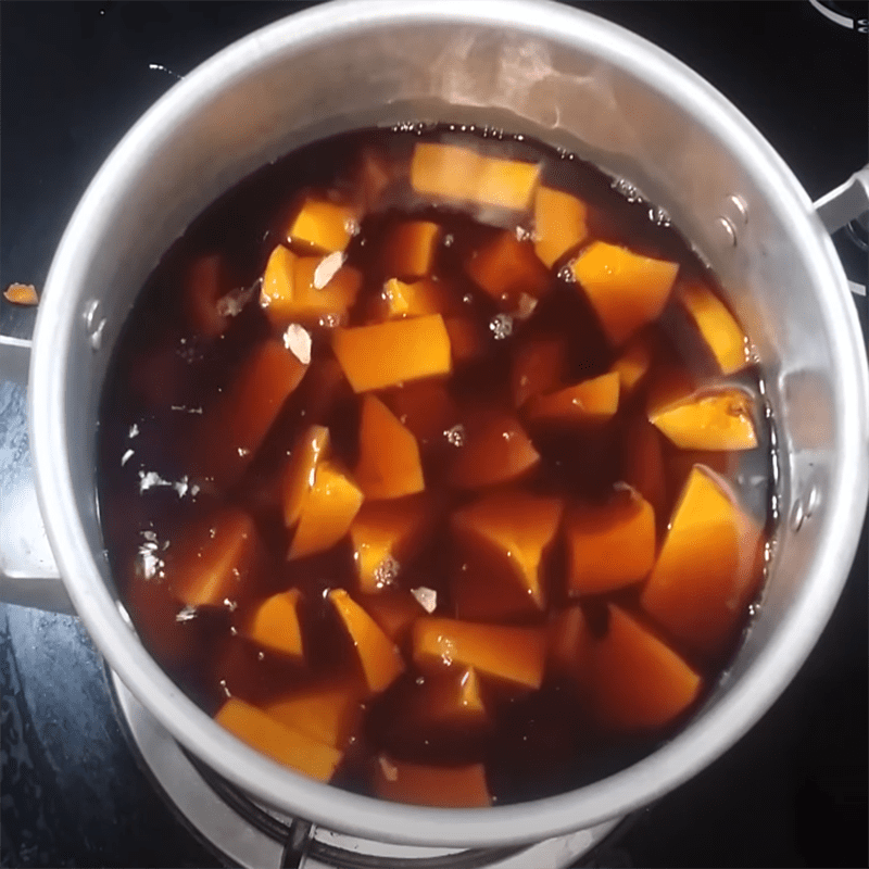 Step 2 Cook Pumpkin and Black Bean Dessert