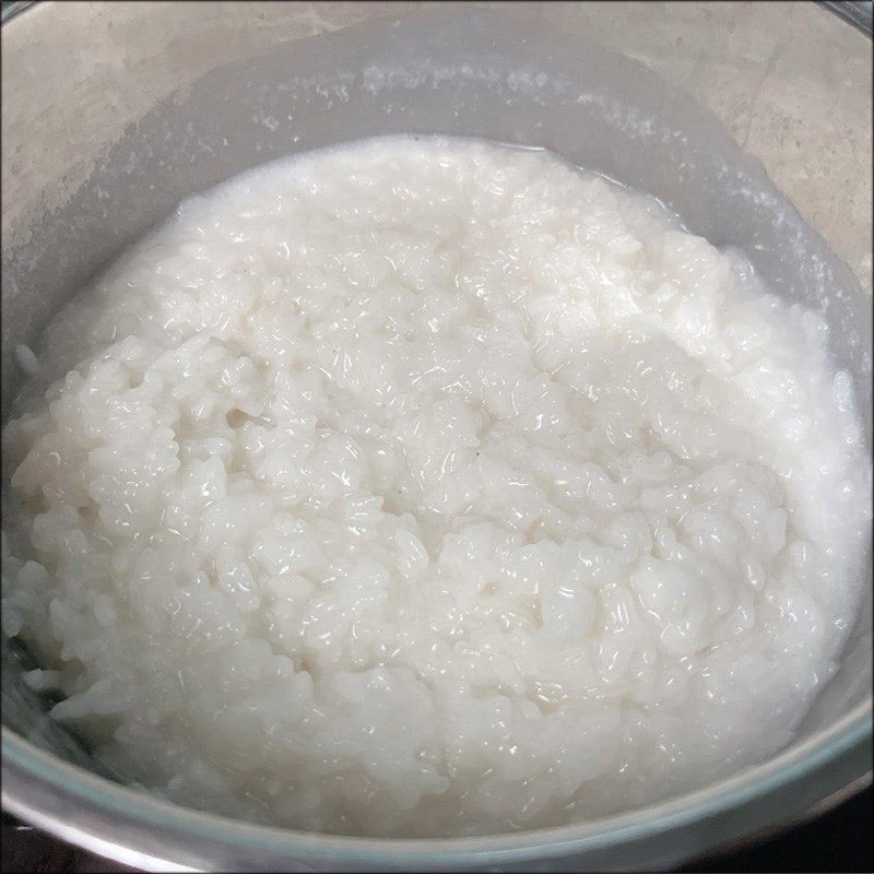 Step 2 Cook the red bean dessert with sticky rice Red Bean Dessert with Sticky Rice