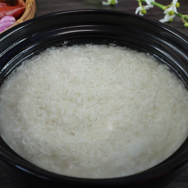 Step 1 Cook white rice Clay Pot Rice