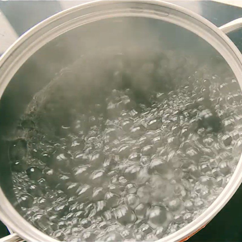 Step 1 Cook black beans for Black Bean Sweet Soup with Grass Jelly and Tapioca Pearls