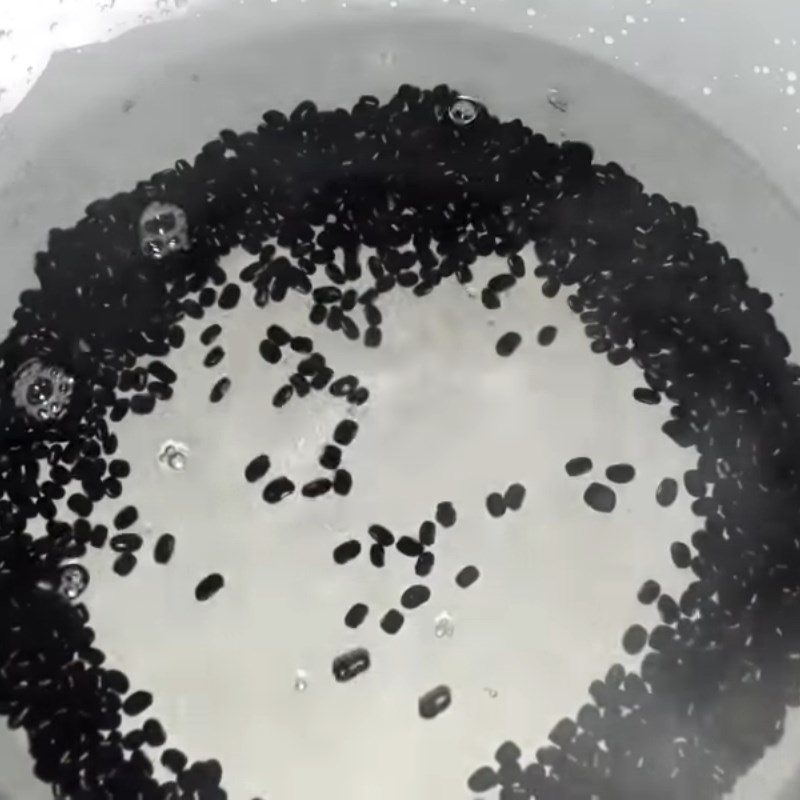 Step 2 Cook black beans Black Bean Dessert with Agar