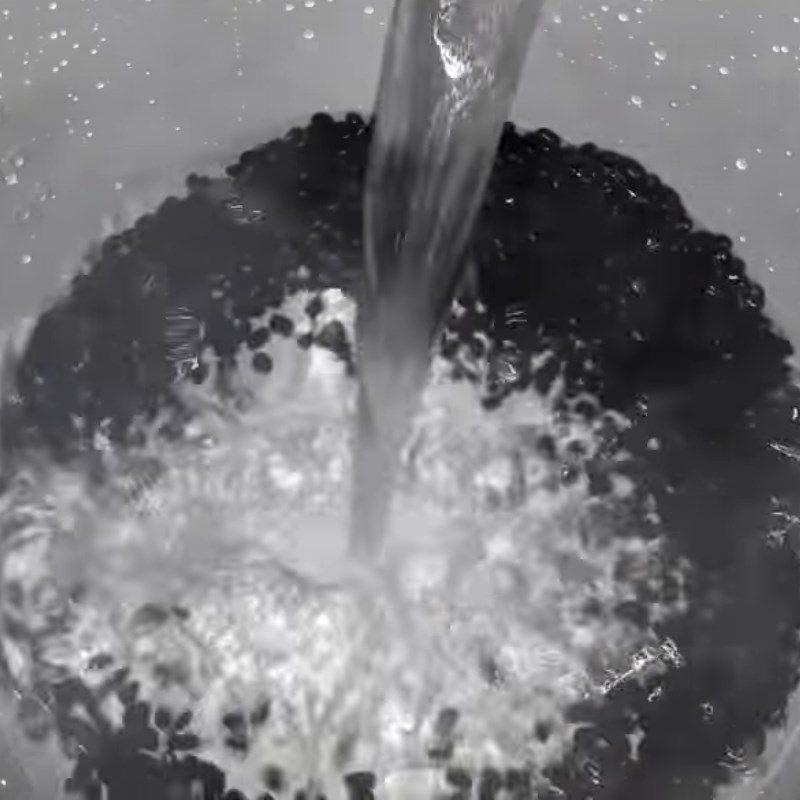 Step 2 Cook black beans Black Bean Dessert with Agar