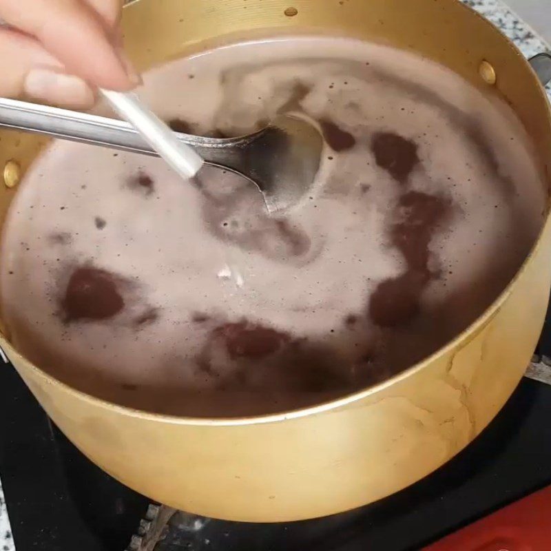 Step 2 Cooking black beans with coconut milk Black bean smoothie