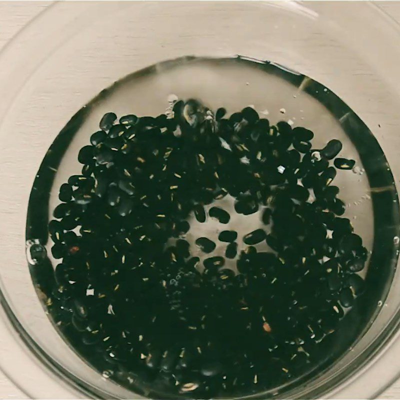 Step 1 Cook black beans for Black Bean Sweet Soup with Grass Jelly and Tapioca Pearls