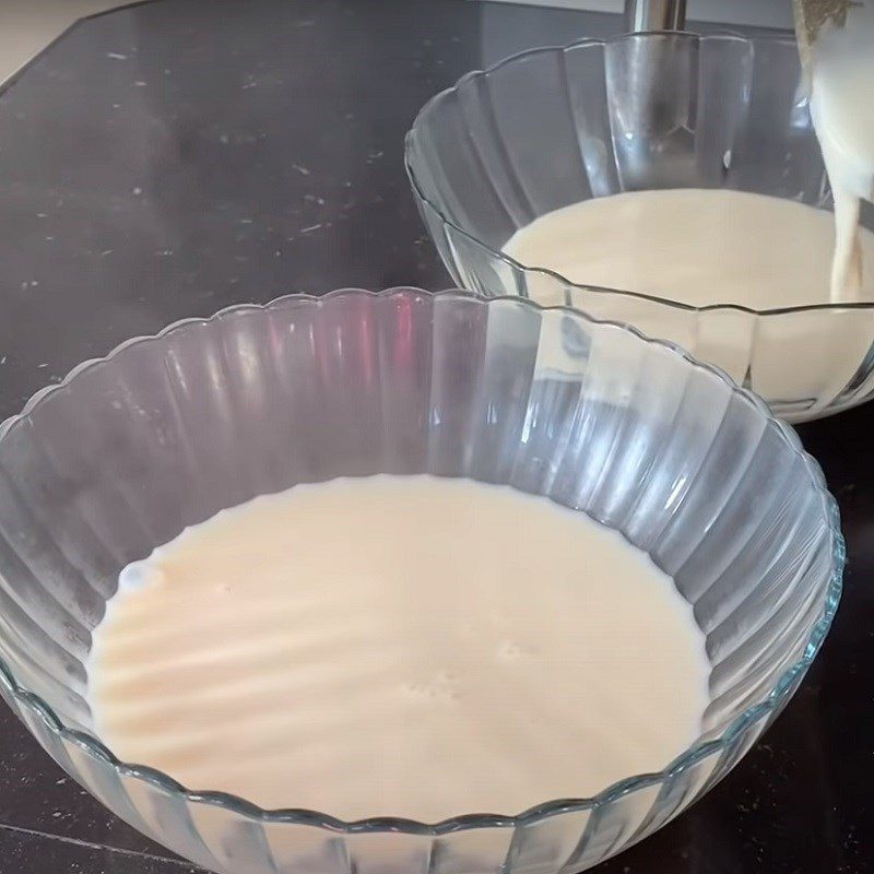 Step 2 Cook the milk mixture for Milo Oreo Chocolate Pudding