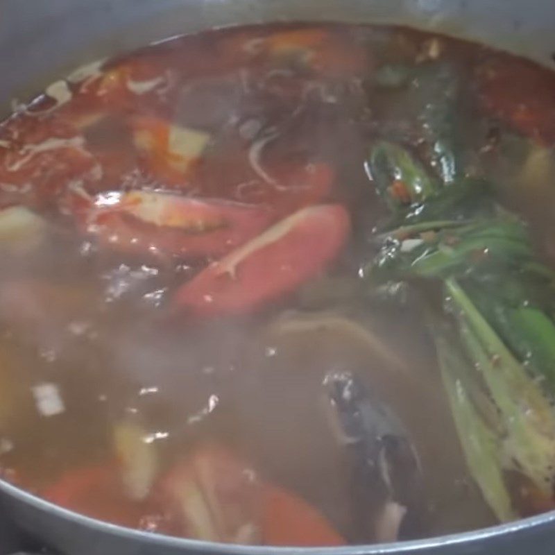 Step 4 Cooking Hot Pot Sour Spicy Eel Hot Pot