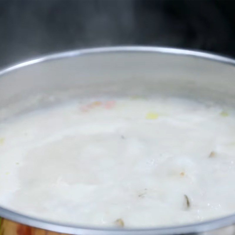 Step 2 Cooking the Milk Hot Pot