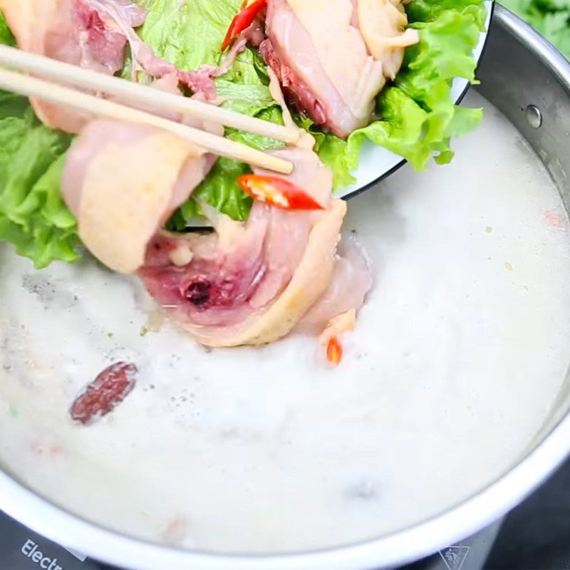 Step 2 Cooking the Milk Hot Pot