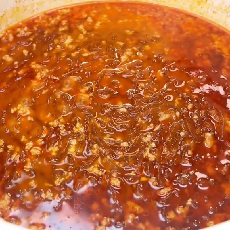 Step 2 Cooking Vermicelli Stir-fried Vermicelli with Minced Meat (Recipe shared from Tiktok Cooking with TasteVN)
