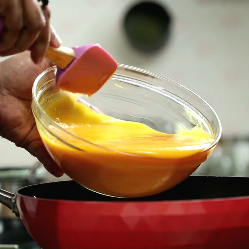 Step 3 Cook the mango with the apples Mango apple jam thick