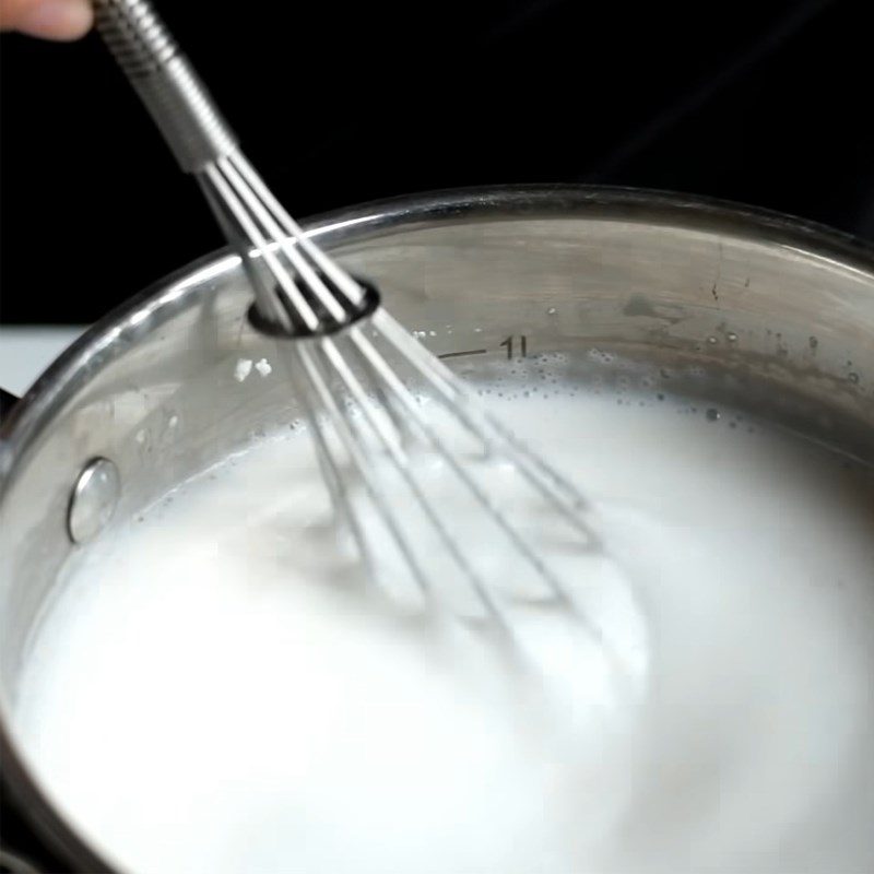 Step 2 Cook the coconut milk Coconut ice cream without Whipping Cream