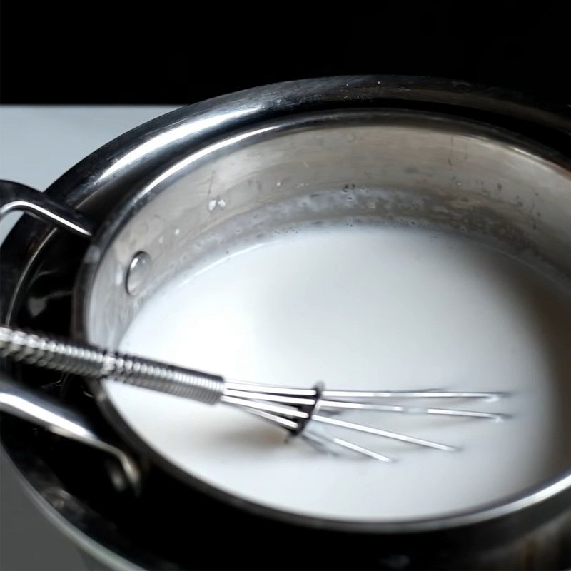 Step 2 Cook the coconut milk Coconut ice cream without Whipping Cream