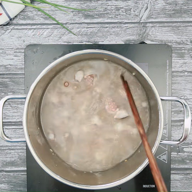 Step 3 Cook udon broth Udon octopus