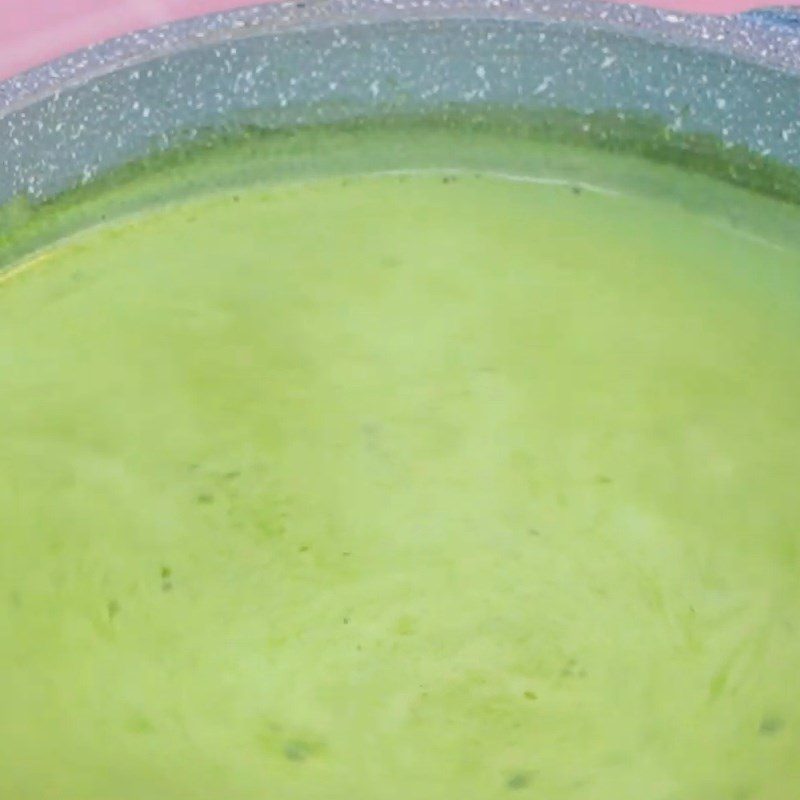 Step 2 Cook pineapple and coconut milk with fresh pandan leaves