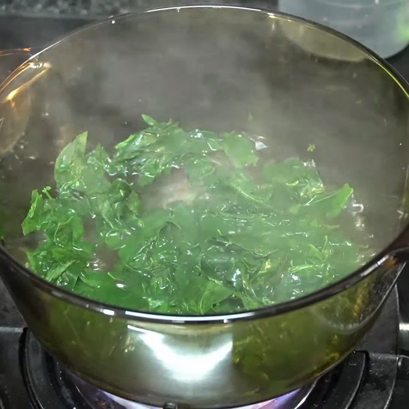 Step 5 Cook chicken porridge with herbs