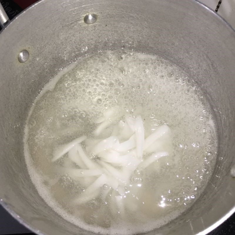 Step 2 Cooking coconut jelly Coconut jelly with cheese (recipe shared by users)