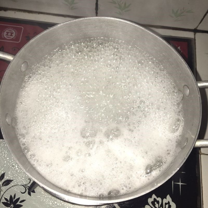 Step 2 Cooking coconut jelly Coconut jelly with cheese (recipe shared by users)
