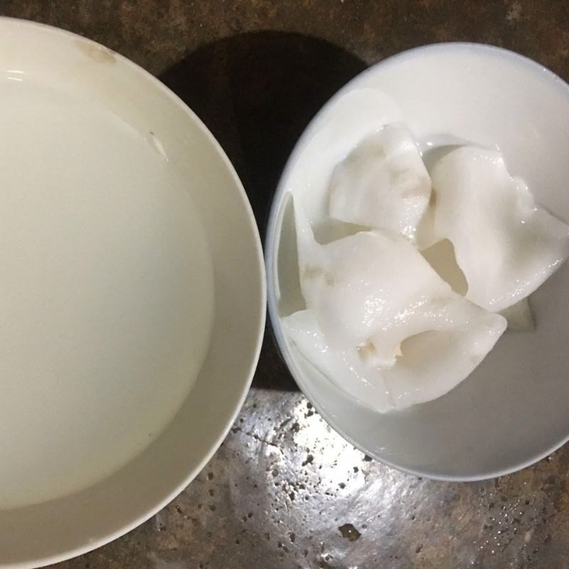 Step 2 Cooking coconut jelly Coconut jelly with cheese (recipe shared by users)