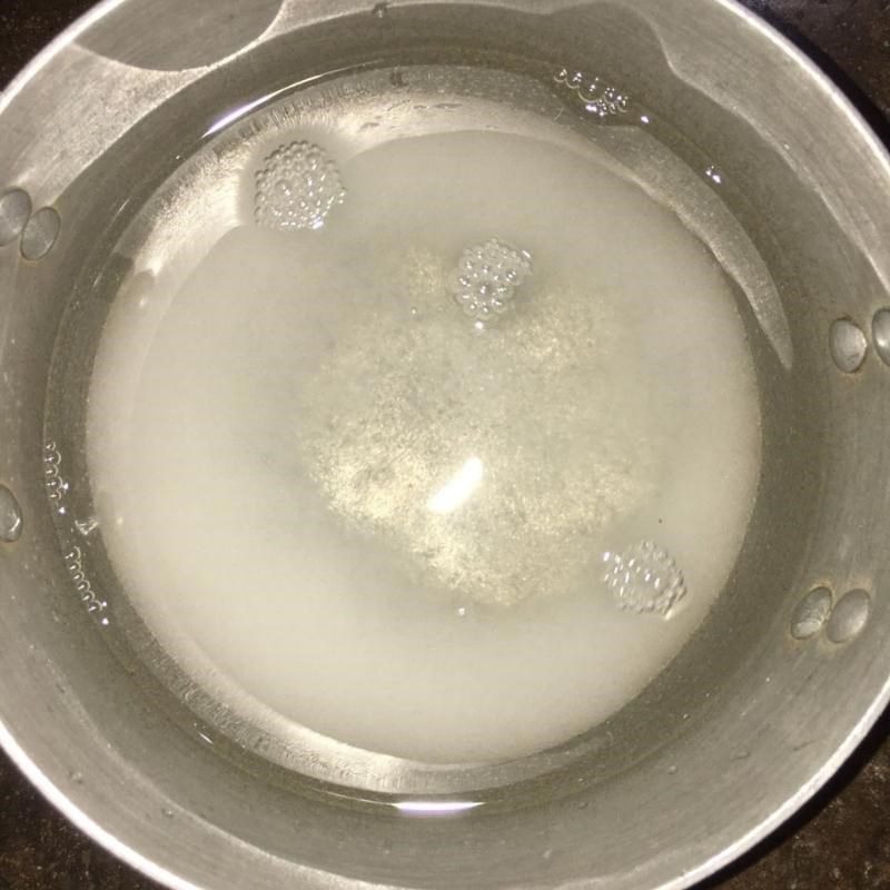 Step 2 Cook the coconut pandan jelly